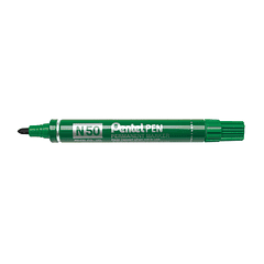 Marcador pentel n50 permanente verde 4,3 mm