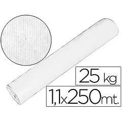 Papel kraft branco 1,10x250 mt 25 kg