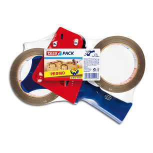 Porta rolo tesa para pack para rolos de 66mtx 50mm2 rolos fita castanha