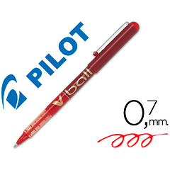 Marcador pilot roller v-ball vermelho 0.7 mm