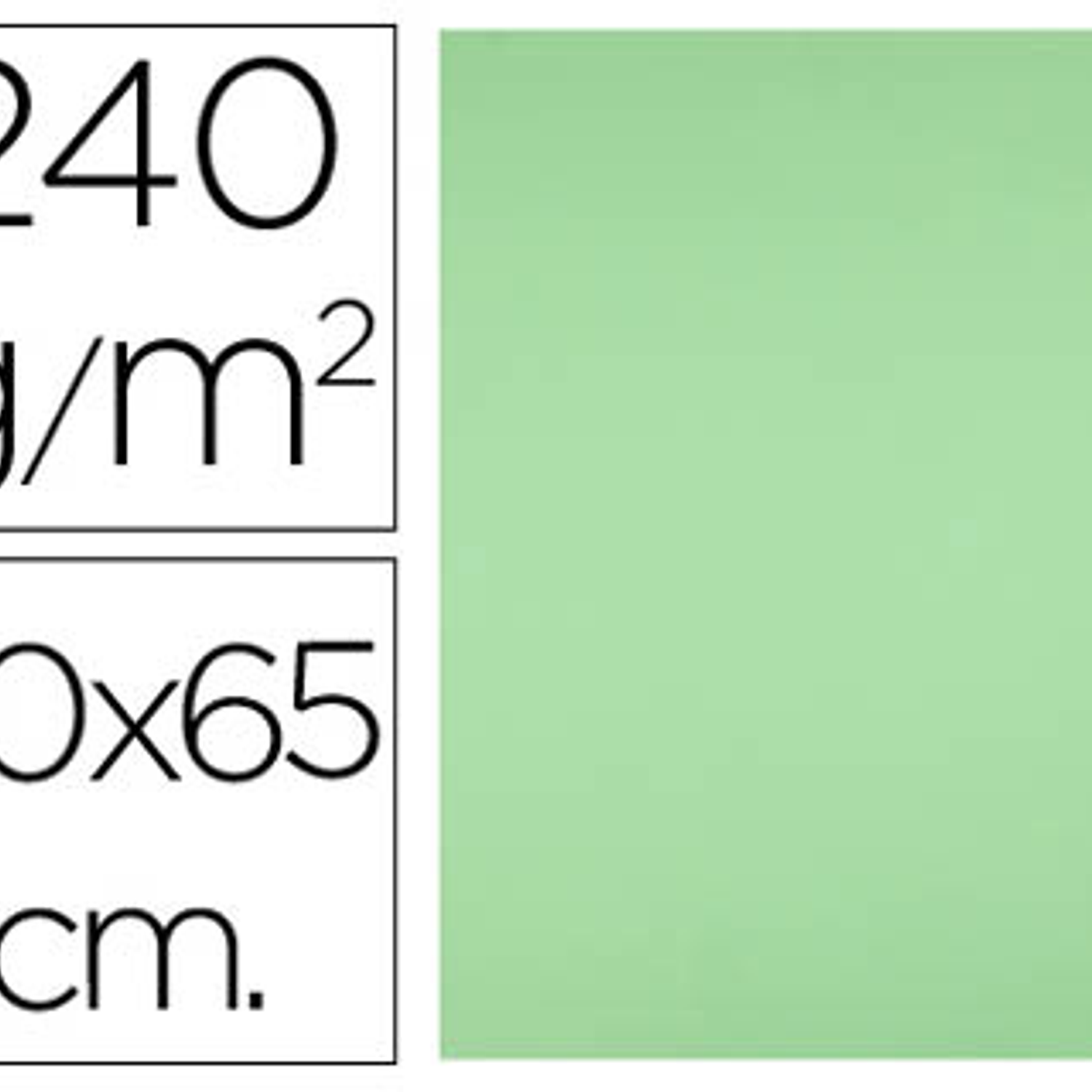 Cartolina liderpapel 50x65 cm 240 gr verde pistacho 1