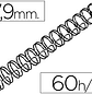 Espiral gbc preta modelo wire 3:1 7,9 mm n.5 com capacidade para 60 folhas - Miniatura 1