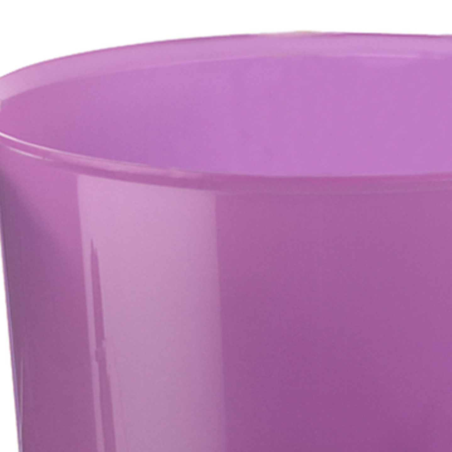 Cesto q-connect de papeis em plastico violeta translucido 16 litros - 31 x 29 cm 4