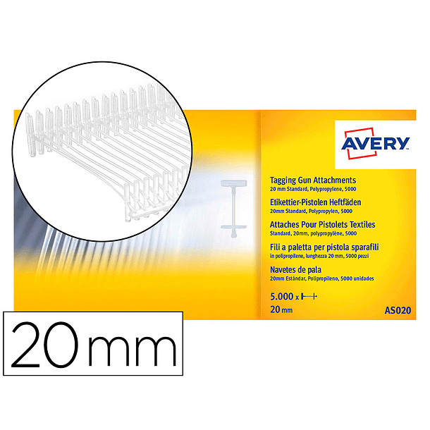 Recarga navetes avery para pistola de etiquetas -21 mm 1