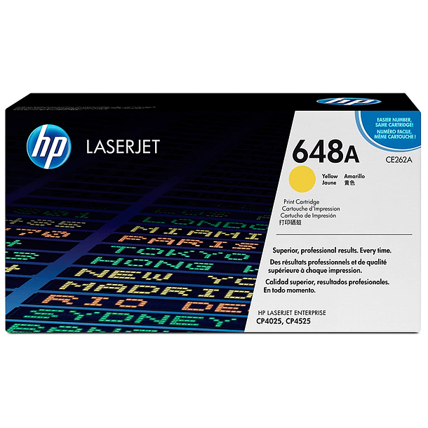 Toner hp cor laserjet cp4025/cp4525 -ce262a- amarelo 11.000 pags 2