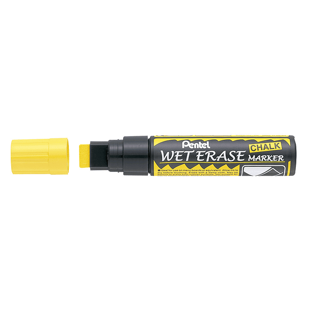 Marcador pentel wet erase 56 amarelo 1