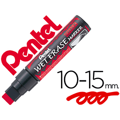 Marcador pentel wet erase 56 vermelho