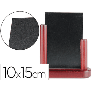 Quadro preto liderpapel dupla face de madeira com superficie para marcadores tipo giz 10x15cm