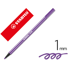 Marcador stabilo aguarelavel pen 68 violeta 1 mm