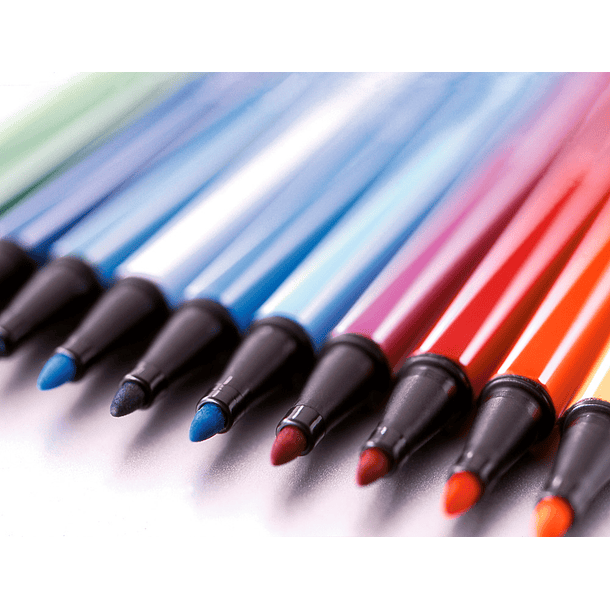 Marcador stabilo aguarelavel pen 68 laranja 1 mm 4