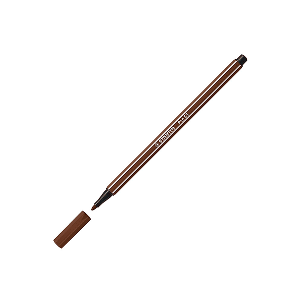 Marcador stabilo aguarelavel pen 68 castanho 1 mm 5