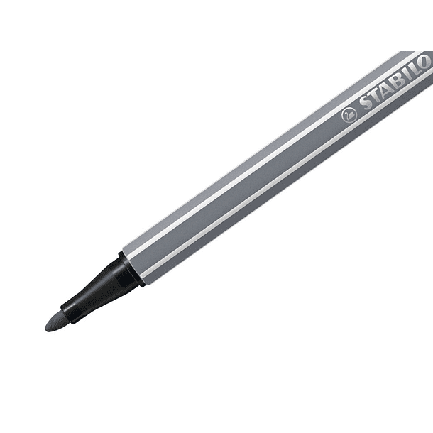 Marcador stabilo aguarelavel pen 68 cinza azulado medio 1 mm 4