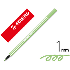 Marcador stabilo aguarelavel pen 68 verde gelo 1 mm