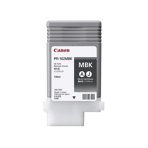 Tinteiro canon pfi-102mbk ink tank preto mate 2