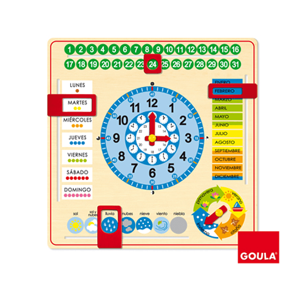 Reloj calendario diset castellano 1