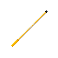 Marcador stabilo aguarelavel pen 68 amarelo 1 mm