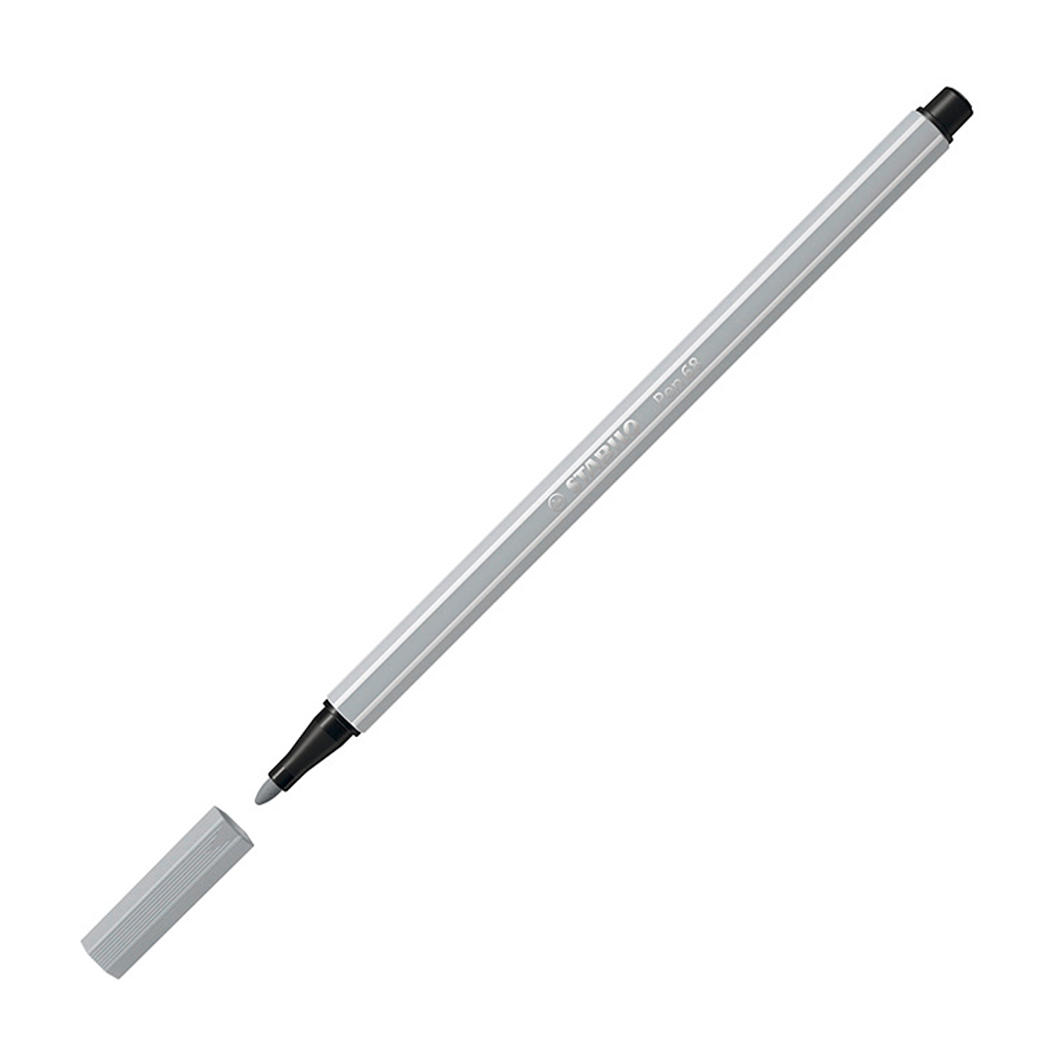 Marcador stabilo aguarelavel pen 68 cinza azulado palido 1 mm 1