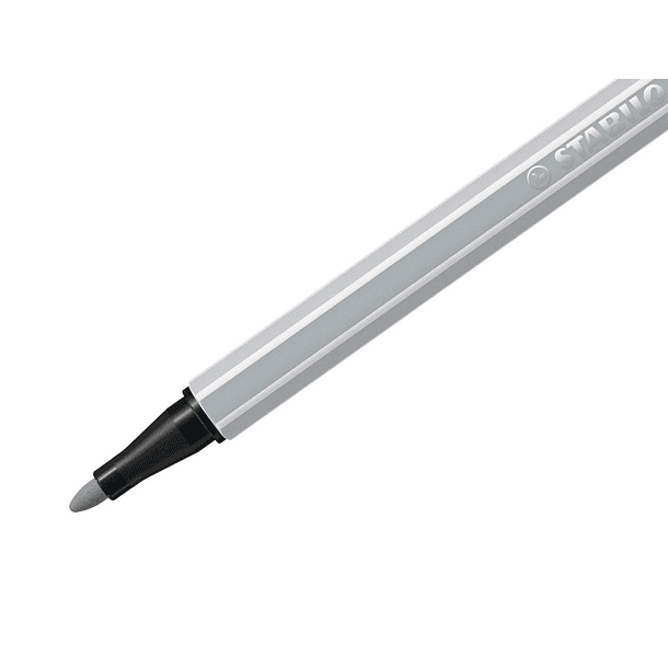 Marcador stabilo aguarelavel pen 68 cinza azulado palido 1 mm 4