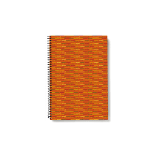 Caderno espiral liderpapel quarto 80 f quadriculado 4 mm 70 grs capa forrada laranja liderpapel