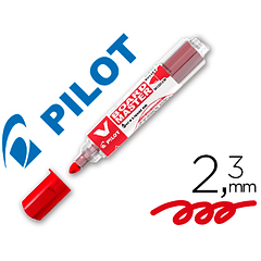 Marcador pilot board master para quadro branco vermelho tinta liquida traço 2,3mm