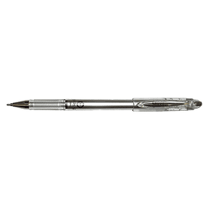 Esferografica roller metalica pentel bg 208 prateada 0,4 mm ideal para papel e madeira suave secagem rapida