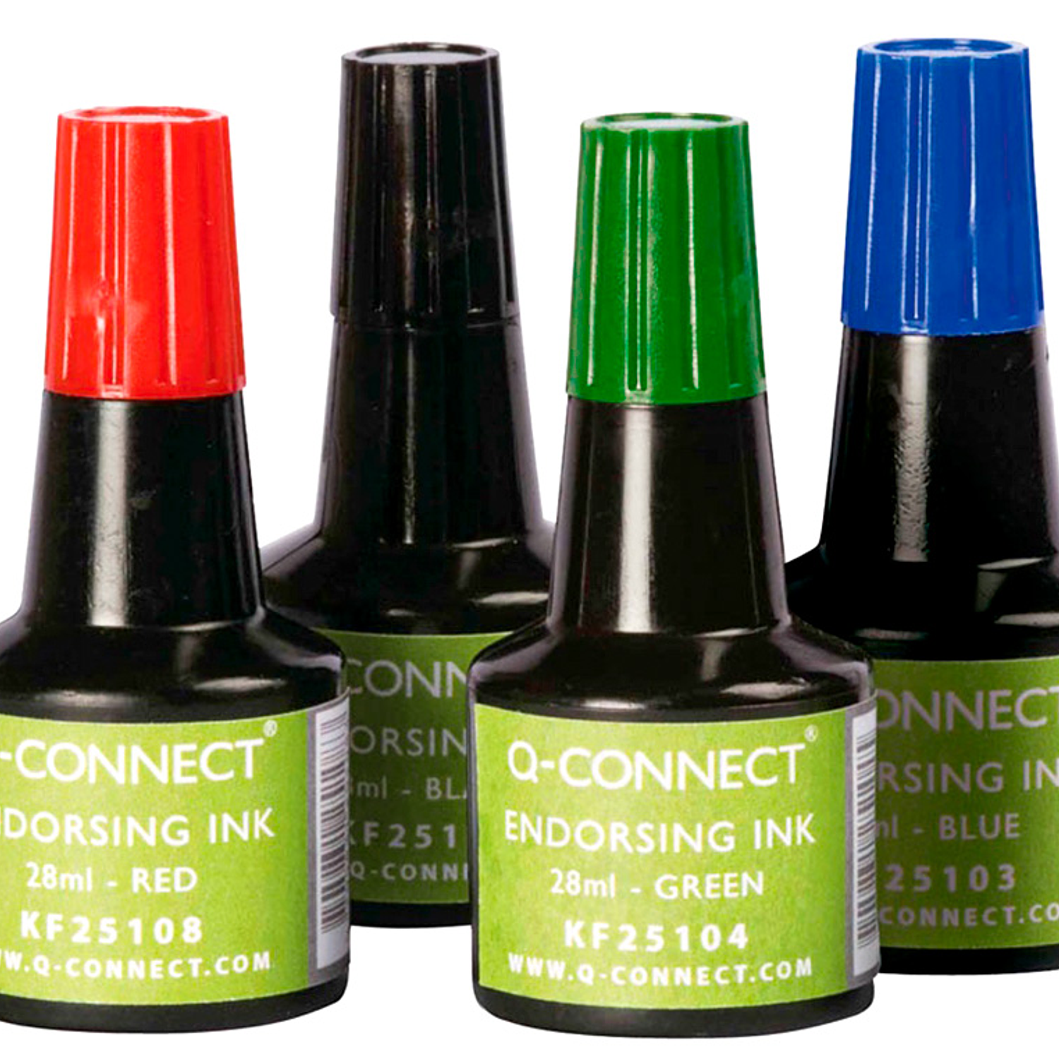 Tinta para almofada q-connect vermelho frasco de 28 ml 4