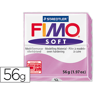 Pasta para modelar staedtler fimo soft 56 gr cor violeta claro