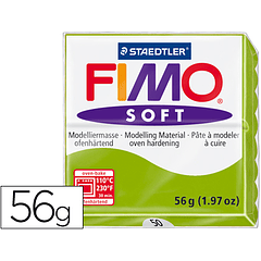 Pasta para modelar staedtler fimo soft 56 gr cor verde maçã