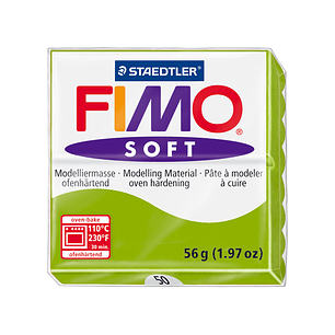 Pasta para modelar staedtler fimo soft 56 gr cor verde maçã