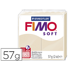 Pasta para modelar staedtler fimo soft 56 gr cor terra