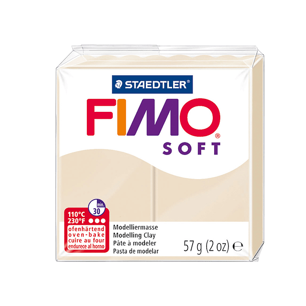 Pasta para modelar staedtler fimo soft 56 gr cor terra 2