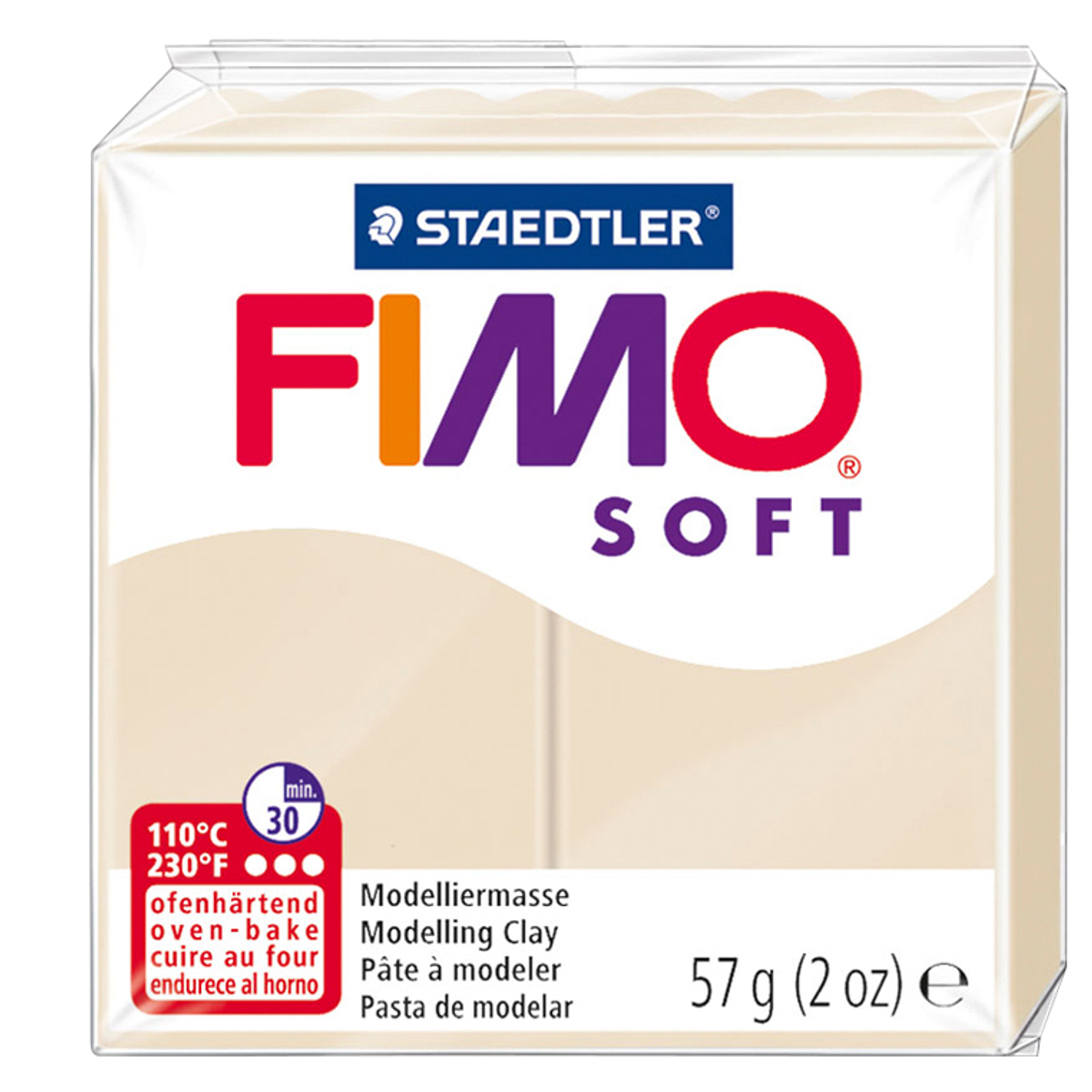 Pasta para modelar staedtler fimo soft 56 gr cor terra 2