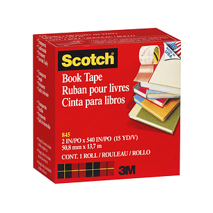 Fita adesiva scotch 845 book tape 50,8mm x 13,7 mt