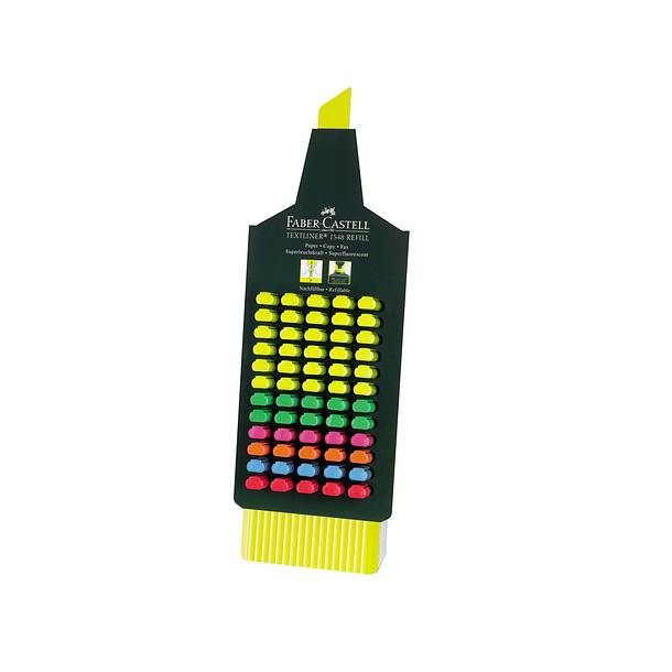 Marcador faber fluorescente 48-expositor 60 unidades cores sortidas 1