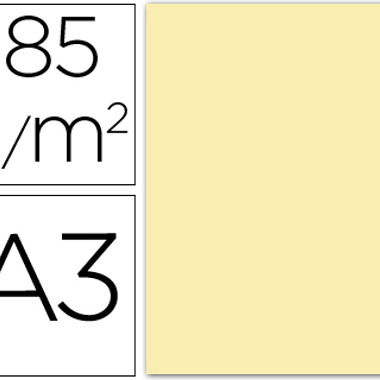 Cartolina guarro din a3 creme 185 gr pack de 50 folhas 1