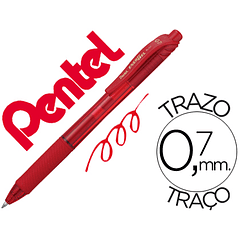 Roller pentel energel bl107 0,7mm vermelho