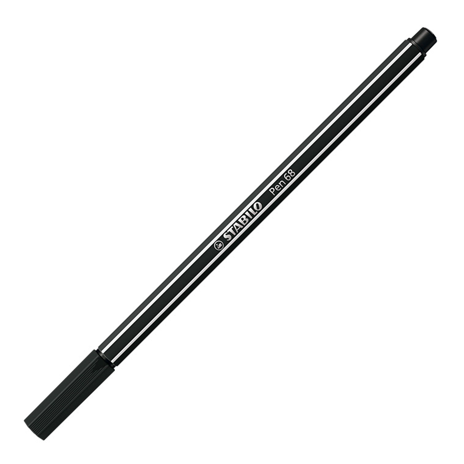 Marcador stabilo aguarelavel pen 68 preto 1 mm 2