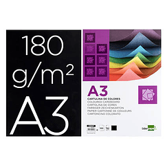 Cartolina liderpapel 180 gr 100 folhaspreto