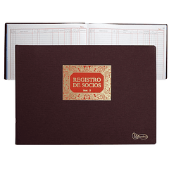 Livro miquelrius n 13 folio aobaixo 100 folhas -regitro de socios (espanhol)