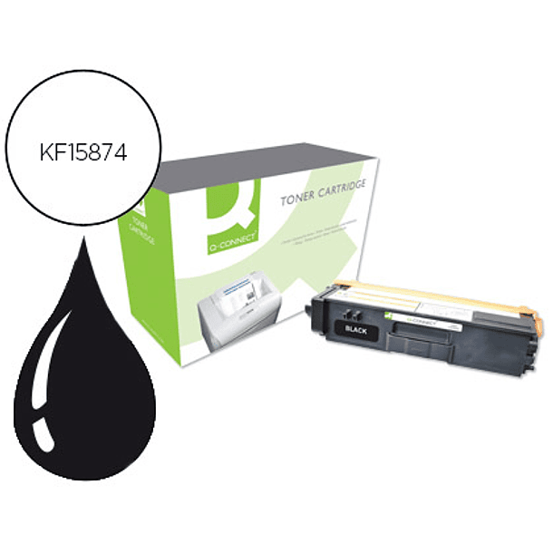 Toner q-connect compativel brother tn325bk hl-4140cn / 4150cdn / 4570cdw / 4570cdwt / dcp 9055cdn / 9270cdn / mfc 9460cd 2