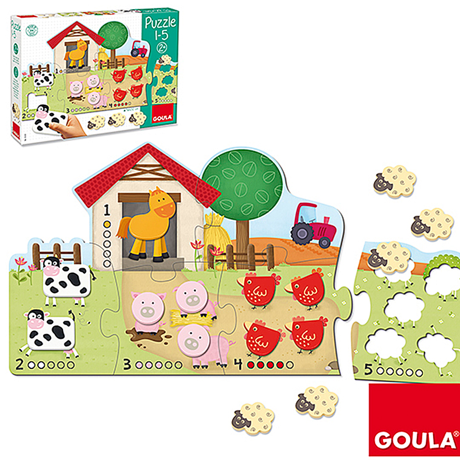 Puzzle goula 1-5 21 peças 2