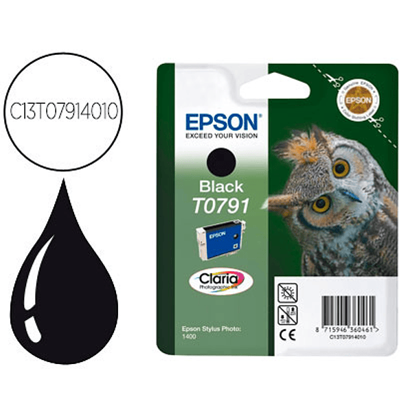 Tinteiro epson stylus t07914 preto p50/ px650/ 700w/ 710w/ 720wd/ 730wd/ 800fw 2