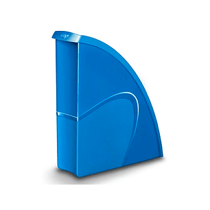 Porta revistas cep plastico uso vertical / horizontal azul 85x270x310 mm