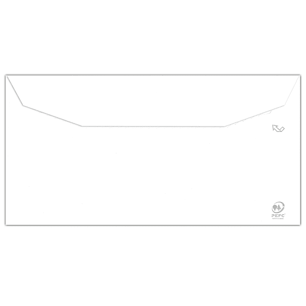 Envelope liderpapel branco 115x225 mm com aba engomada papel offset 80 gr caixa de 500 unidades 2