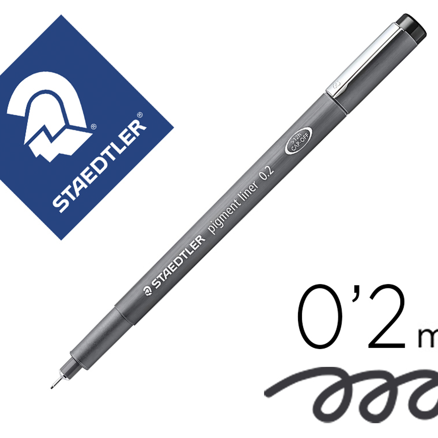 Marcador staedtler calibrado micrometrico 308 preto 0,2 mm resistente a agua