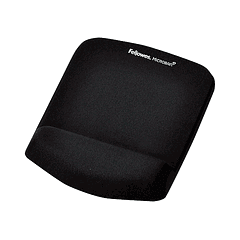 Tapete para rato fellowes com apoio de pulsos plush touch foam preto