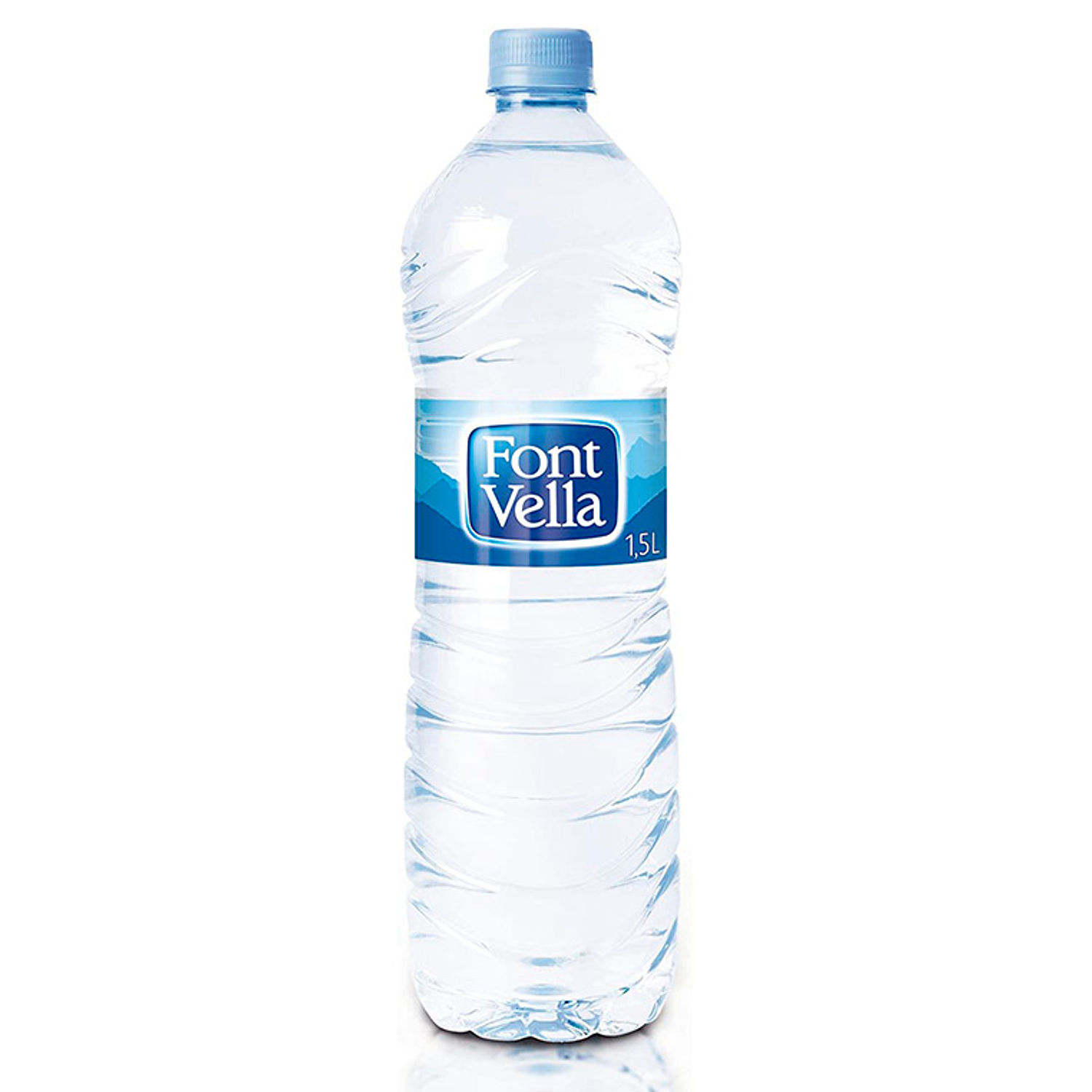 Agua mineral natural font vella garrafa de 1,5l 2