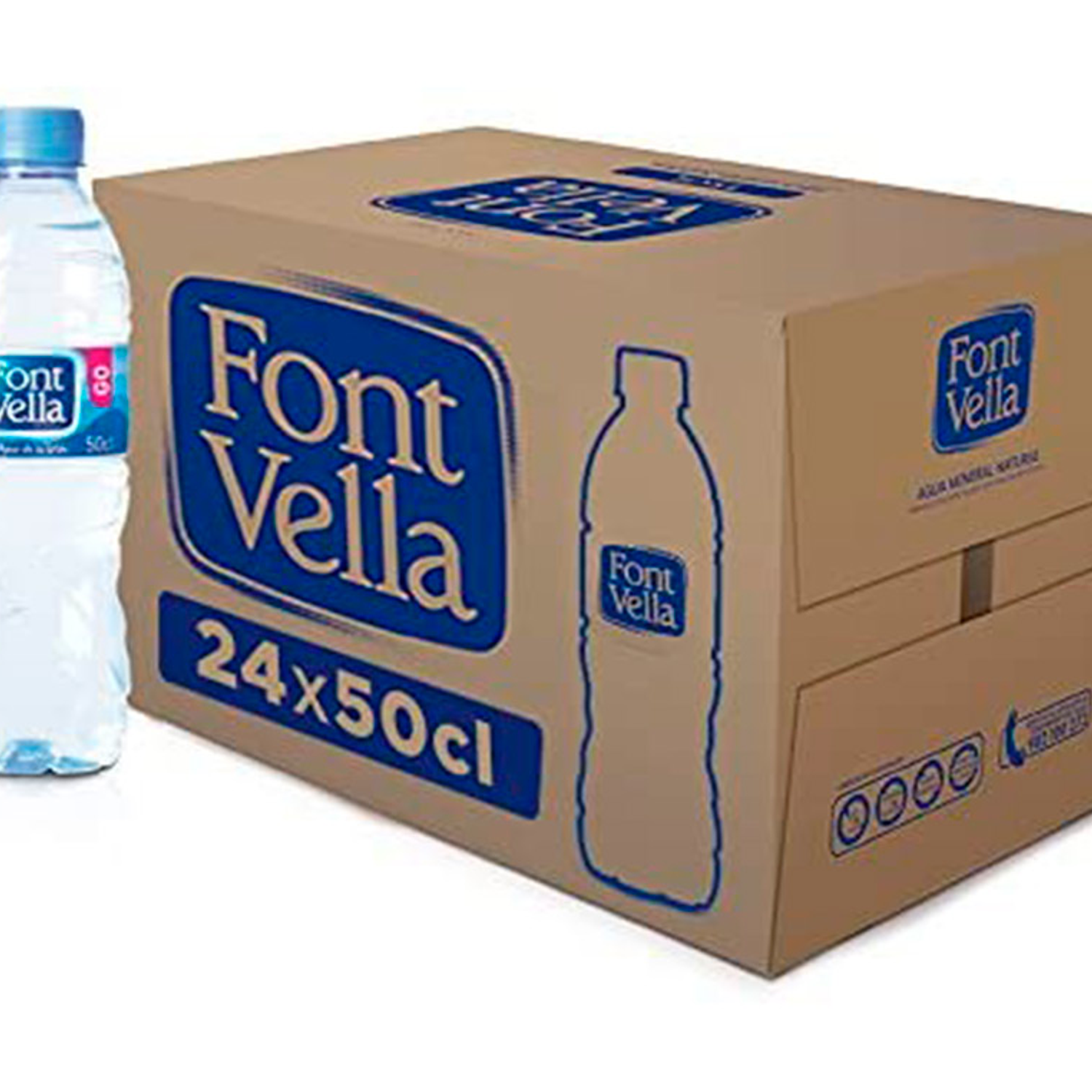 Agua mineral natural font vella garrafa de 500ml 3