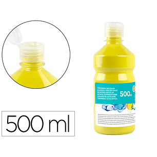 Guache escolar liderpapel 500 ml amarelo limao