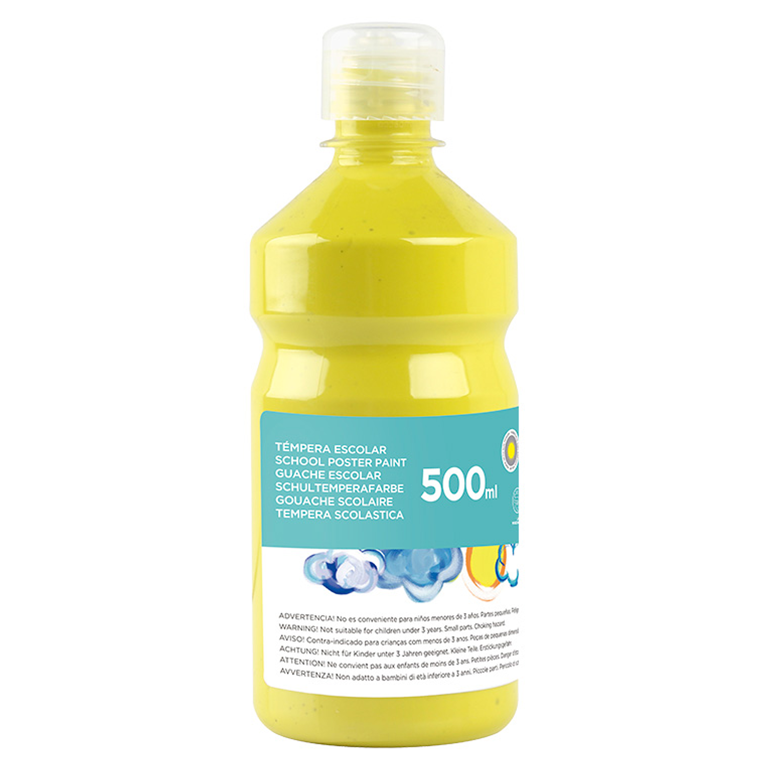 Guache escolar liderpapel 500 ml amarelo limao 2